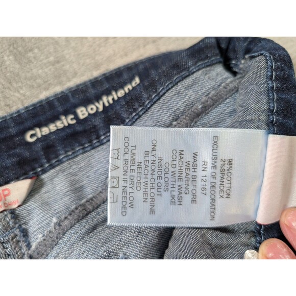Laurie Felt Classic Boyfriend Jeans Women’s 00P Blue Stretch Casual Petite - Picture 6 of 11